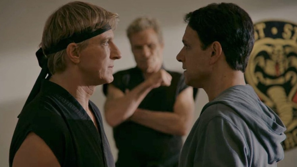 Ralph Macchio as Daniel LaRusso and William Zabka as Johnny Lawrence on Cobra Kai