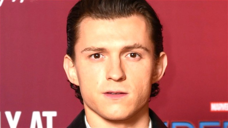 Tom Holland in closeup 