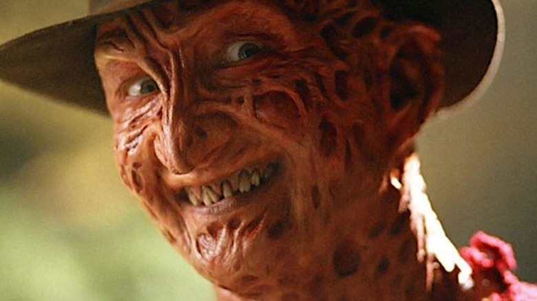 Robert Englund as Freddy Krueger in close-up