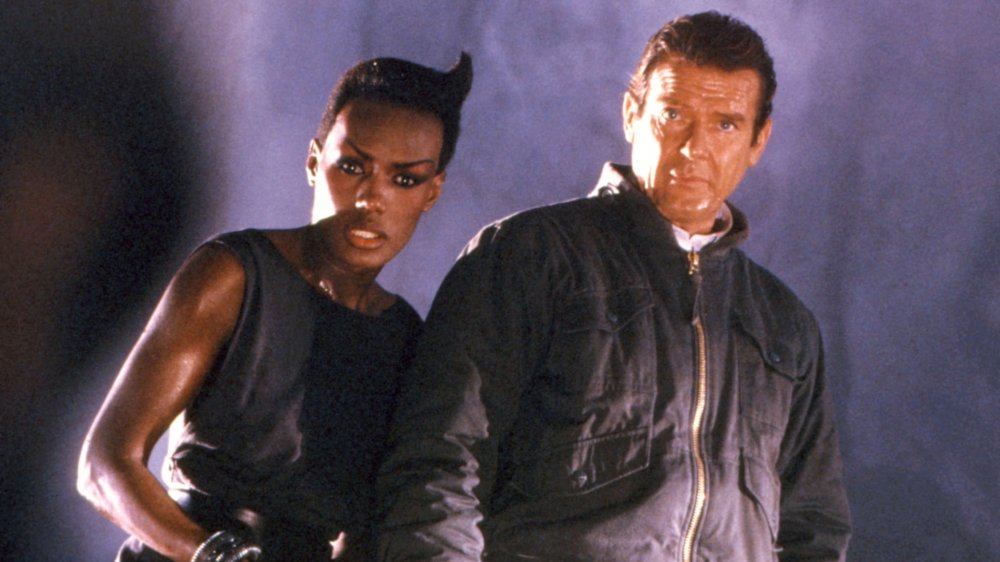 Roger Moore and Grace Jones in A View to Kill
