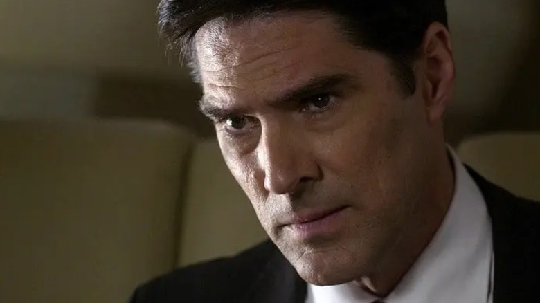 Agent Hotchner looking skeptical