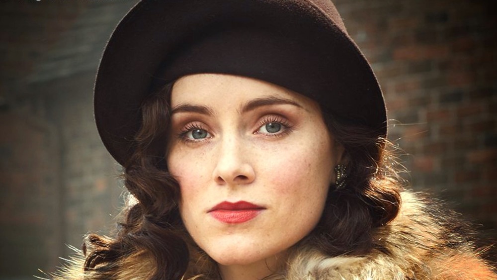 Sophie Rundle wears fur on Peaky Blinders