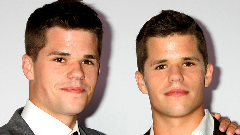 Identical twins Charlie and Max Carver