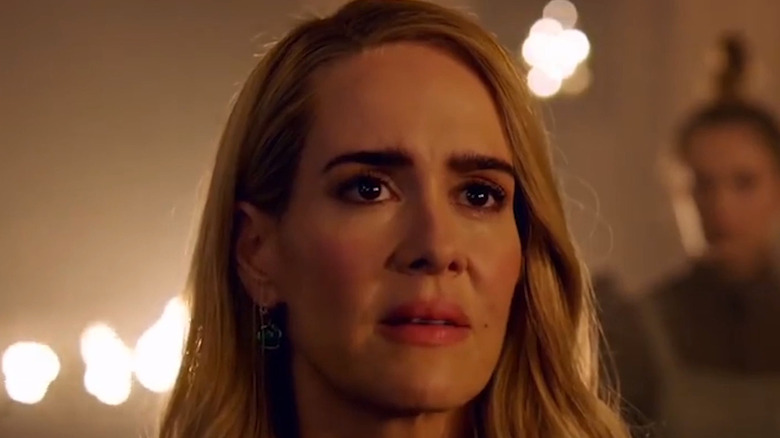 Sarah Paulson looking concerned in AHS Apocalypse 