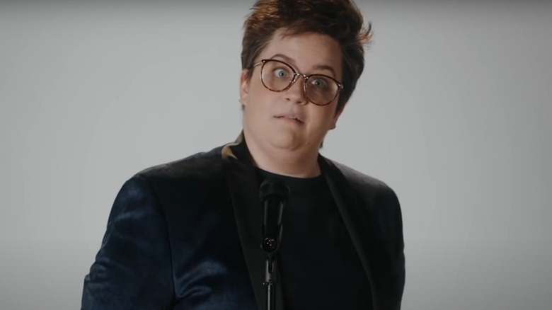 Bryant impersonating Hannah Gadsby