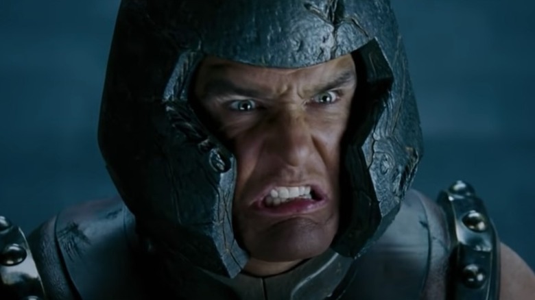 Vinnie Jones as Juggernaut grimacing