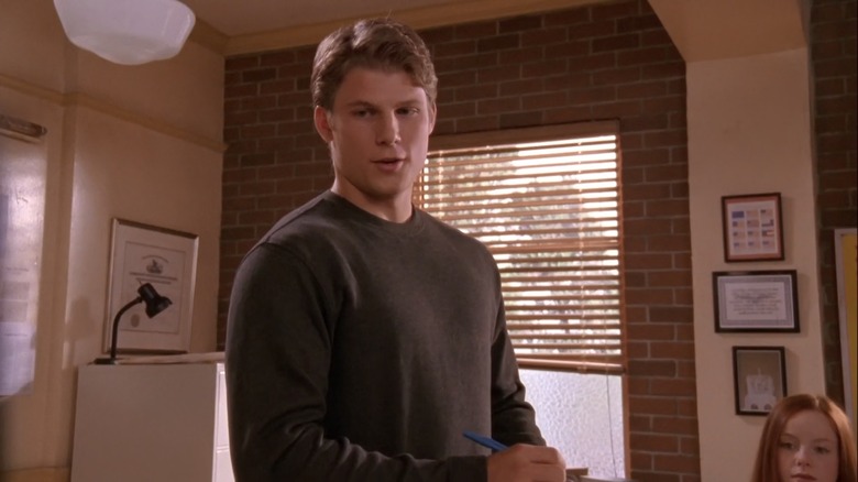 Phillip talking to a class