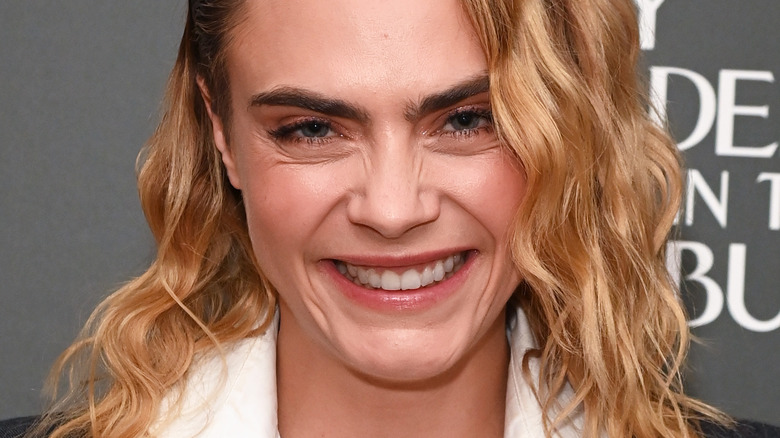 Cara Delevingne smiling