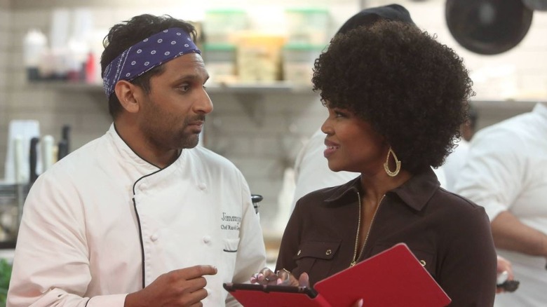 Ravi and Vanessa talking