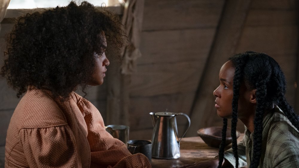 Kiersey Clemons (left) and Janelle Monae in Antebellum. 