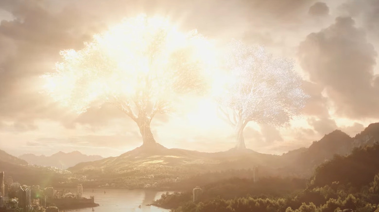 The Two Trees of Valinor from The Rings of Power