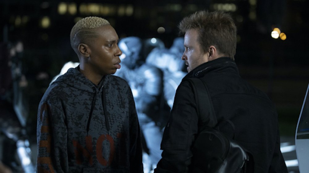 Lena Waithe and Aaron Paul on Westworld 