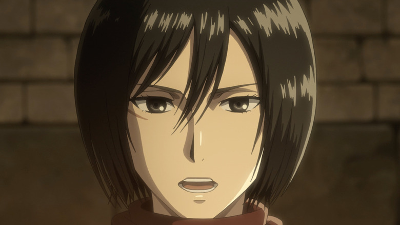 Mikasa Ackerman yelling