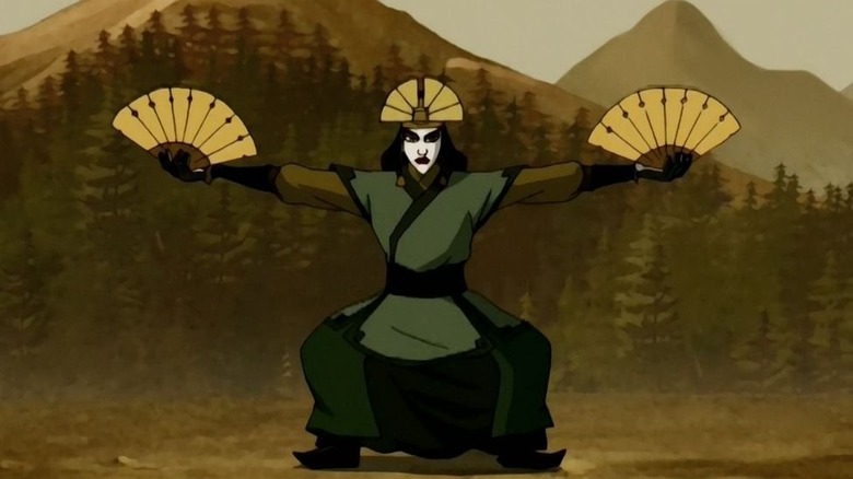 Kyoshi in bending stance