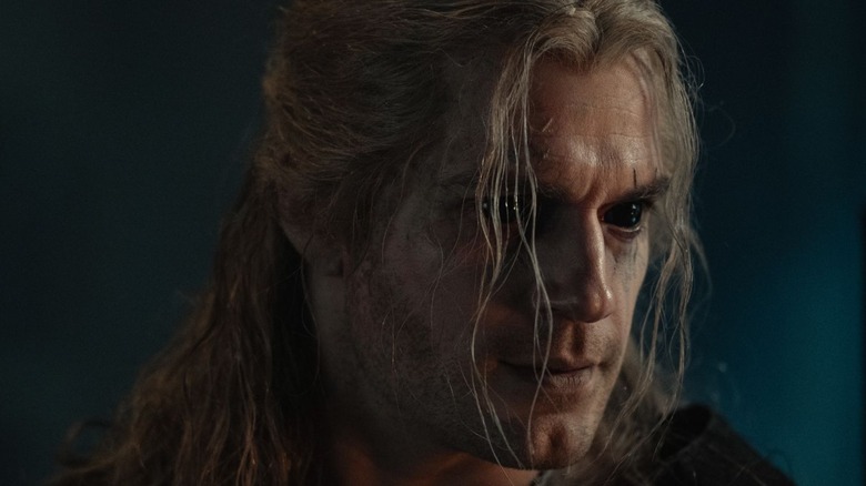 Geralt looking serious