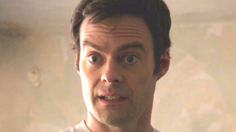 Bill Hader raising his eyebrows