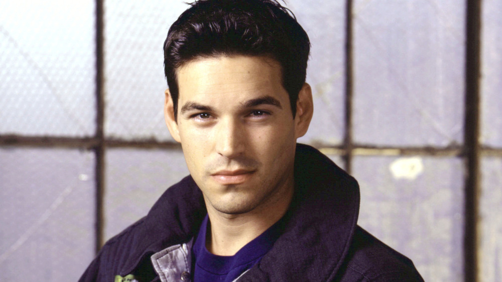 Eddie Cibrian poses as firefighter