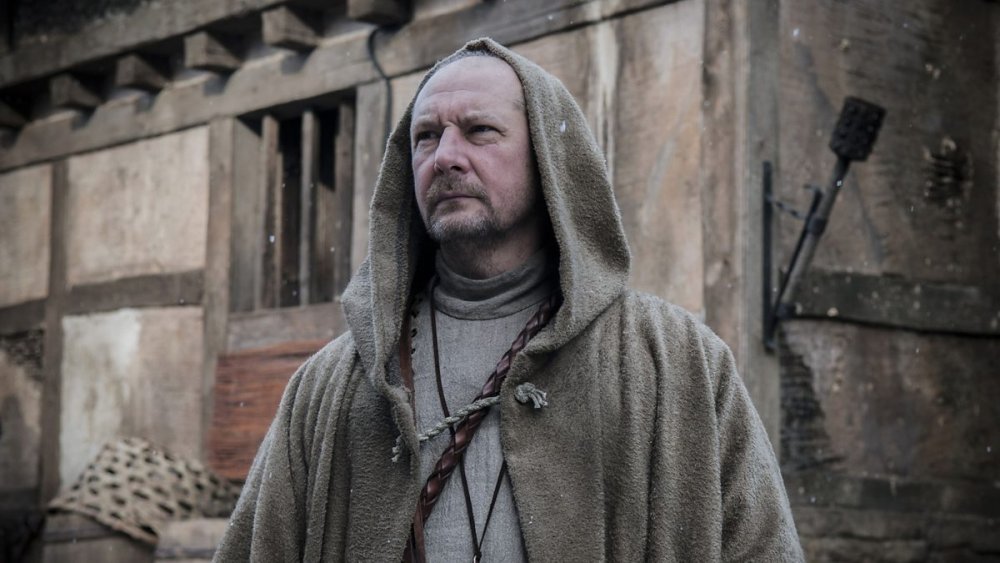 Ian Hart as Father Beocca on The Last Kingdom