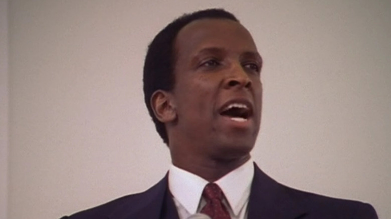 Reverend Morgan Hamilton preaching