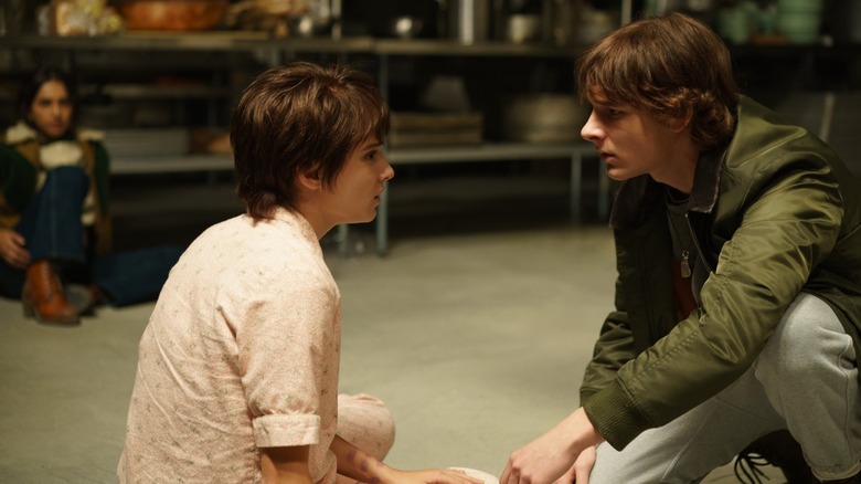 Gwen and Finney after a terrifying encounter in Black Phone 2