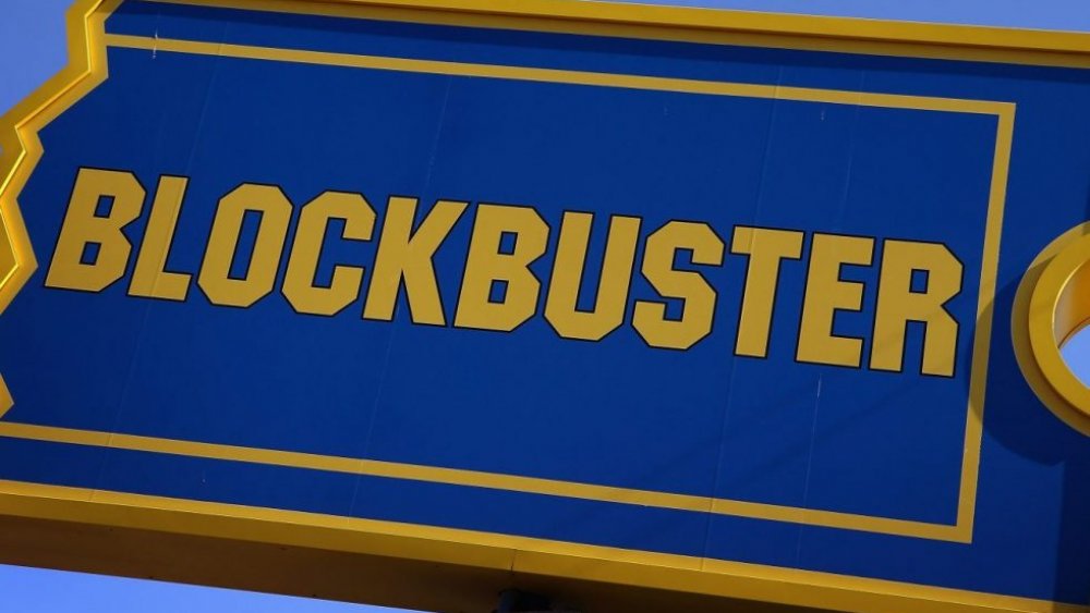 Old school Blockbuster Video sign