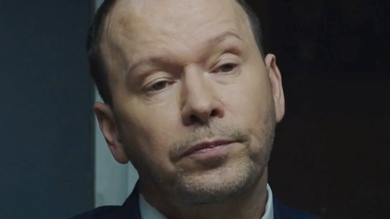 Donnie Wahlberg looking serious