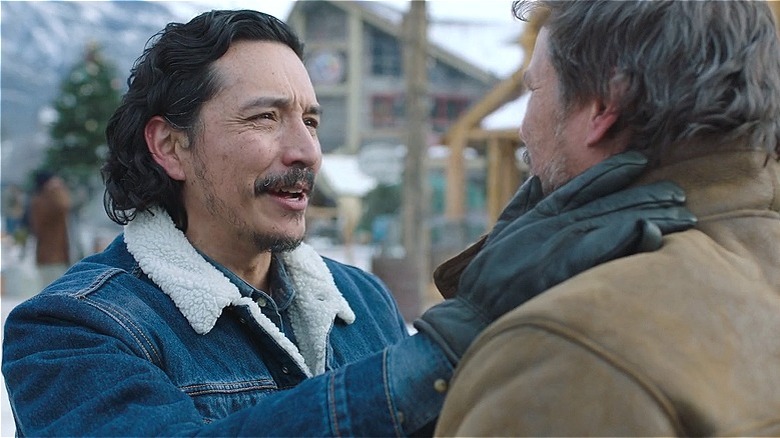 Tommy hugs Joel 