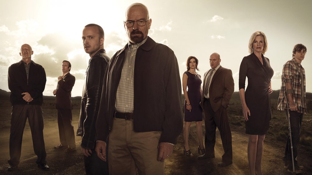 The cast of Breaking Bad in an AMC promo photo