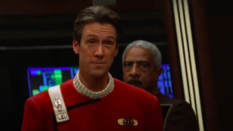 Alan Ruck wearing a uniform