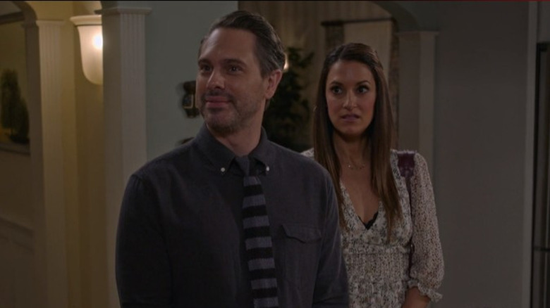 Thomas Sadoski and Angelique Cabral looking nervous