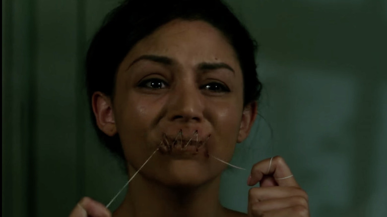 Isabella flossing in Ouija