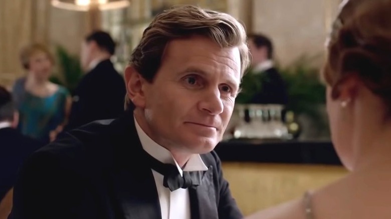 Michael Gregson looking at Lady Edith on Downton Abbey