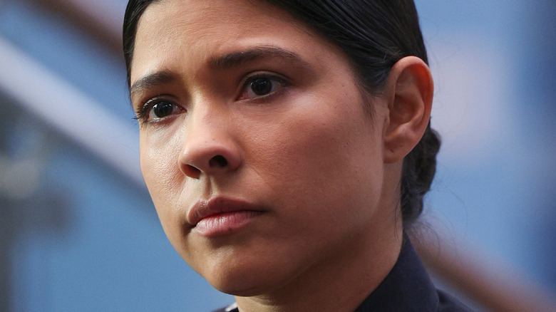 Officer Celina Juarez in closeup 