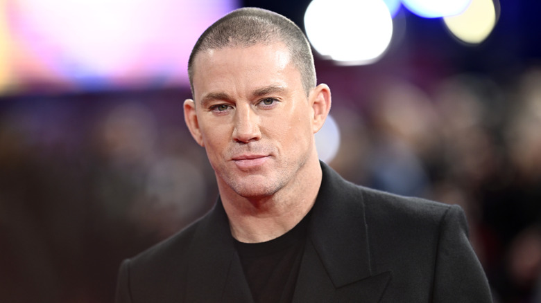 Channing Tatum smirking at premiere