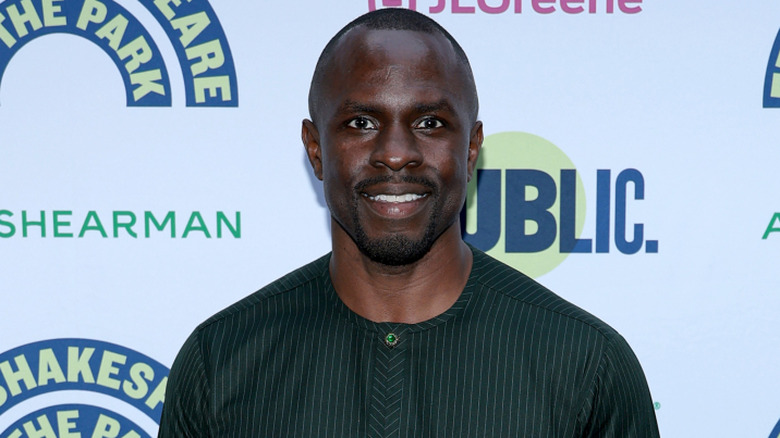 ﻿﻿Gbenga Akinnagbe at the opening of Shakespeare in the Park in 2025