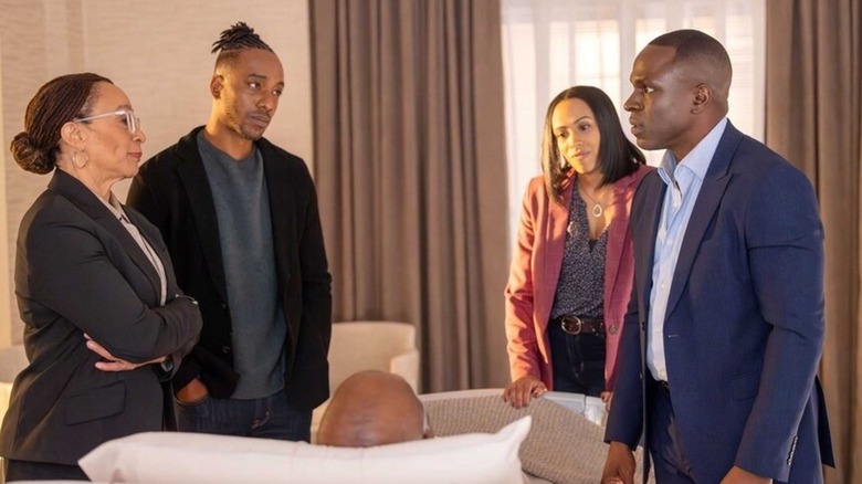 David Goodwin with his family in 