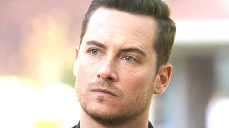 Jesse Lee Soffer with eyebrow raised