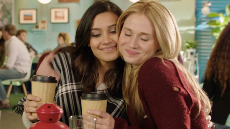 Sabrina and Amy hugging 
