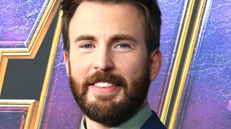 Chris Evans grinning