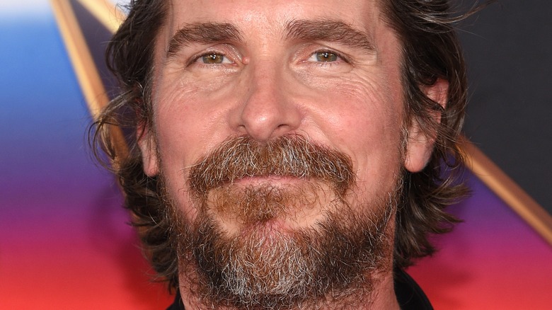 Christian Bale smiling