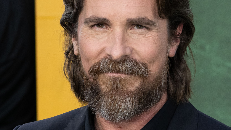 Christian Bale smiling 