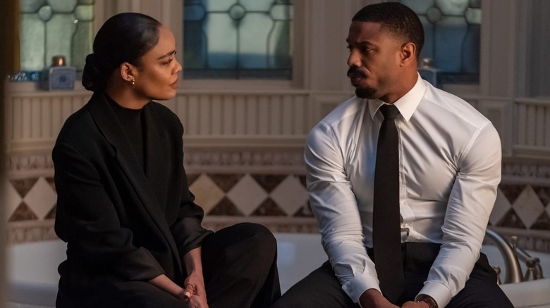 Tessa Thompson reaching out to Michael B. Jordan 