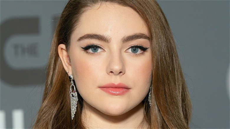 Danielle Rose Russell looking stoic