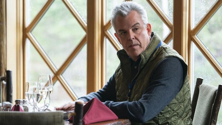 Danny Huston pondering a power play in Succession