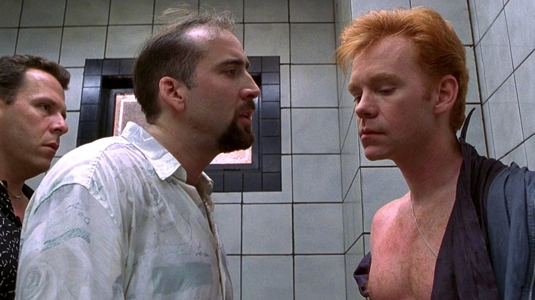 David Caruso threatened by Nicolas Cage in 