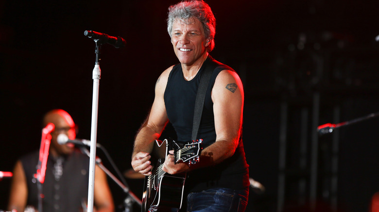 Bon Jovi Playing Guitar Live