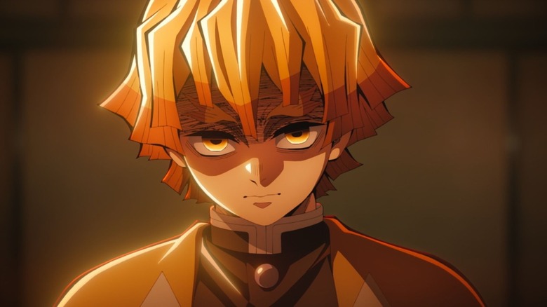 Zenitsu stares ahead in "Demon Slayer: Infinity Castle" (2025)