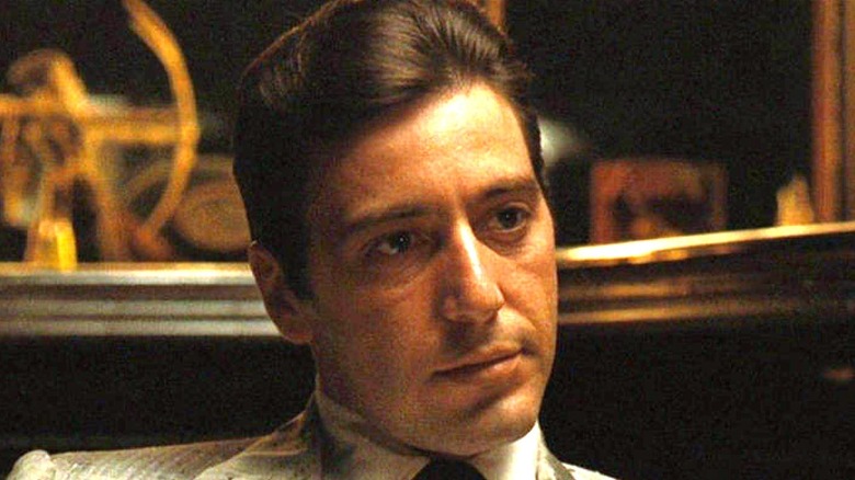 Michael Corleone expressionless