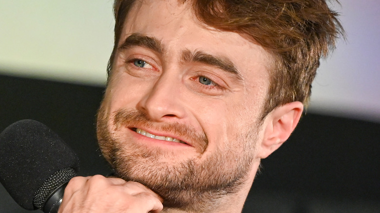 Daniel Radcliffe smirking