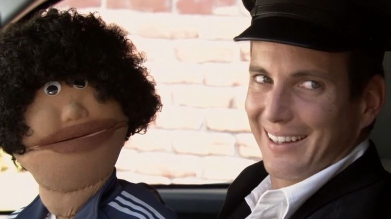 Will Arnett as G.O.B. Bluth with puppet in Arrested Development
